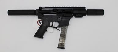 KAK Industry MO-815-1004-012 Complete K15 Pistol 9mm 4" 32+1 Glock Mag Compatible Black w/ Faux Suppressor
