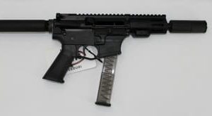KAK Industry MO-815-1004-011 Complete K15 Pistol 9mm 5.5" 32+1 Glock Mag Compatible Black w/ Faux Suppressor