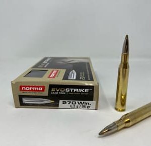 Norma 270 Win Ammunition NORMA20168972 96 Grain Polymer Tip Boat Tail Bondstrike 20 Rounds
