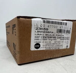 Remington UMC 9mm Luger Ammunition L9MM3BPA 115 Grain Full Metal Jacket BULK PACK 500 Rounds