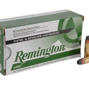 Remington 38 Special +P Ammunition UMC L38S2 125 Grain Jacketed Hollow Point 50 Rounds