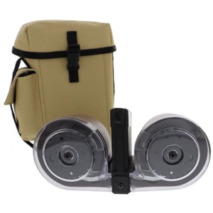 IVER JOHNSON MAGAZINE AR15 - 223 100RD DRUM BLK/TAN POLY