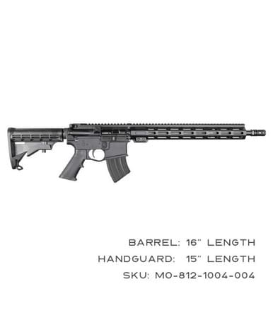 KAK Industry MO-812-1004-004 Complete K15 Rifle 7.62x39mm 16" 20+1 Black