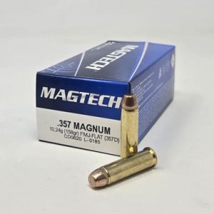 Magtech 357 Magnum Ammunition MT357D 158 Grain Full Metal Jacket-Flat 50 rounds