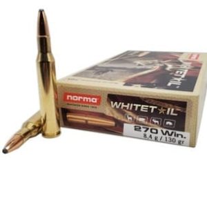 Norma 270 Win Ammunition Whitetail NORMA20169562 130 Grain Soft Point 20 Rounds