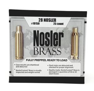Nosler 28 Nosler New Unprimed Brass Casting 10150 25 Pieces