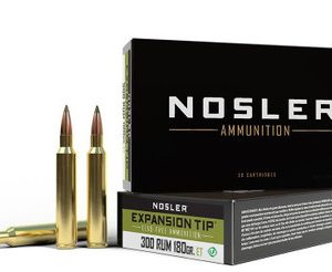 Nosler 300 Rum Ammunition 180 Grain E Tip 20 Rounds
