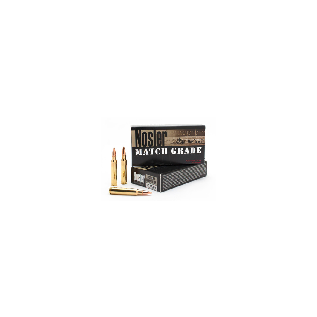 Nosler 223 Rem Match Grade 60023 69 Grain Custom Competition 20 Rounds - Image 2