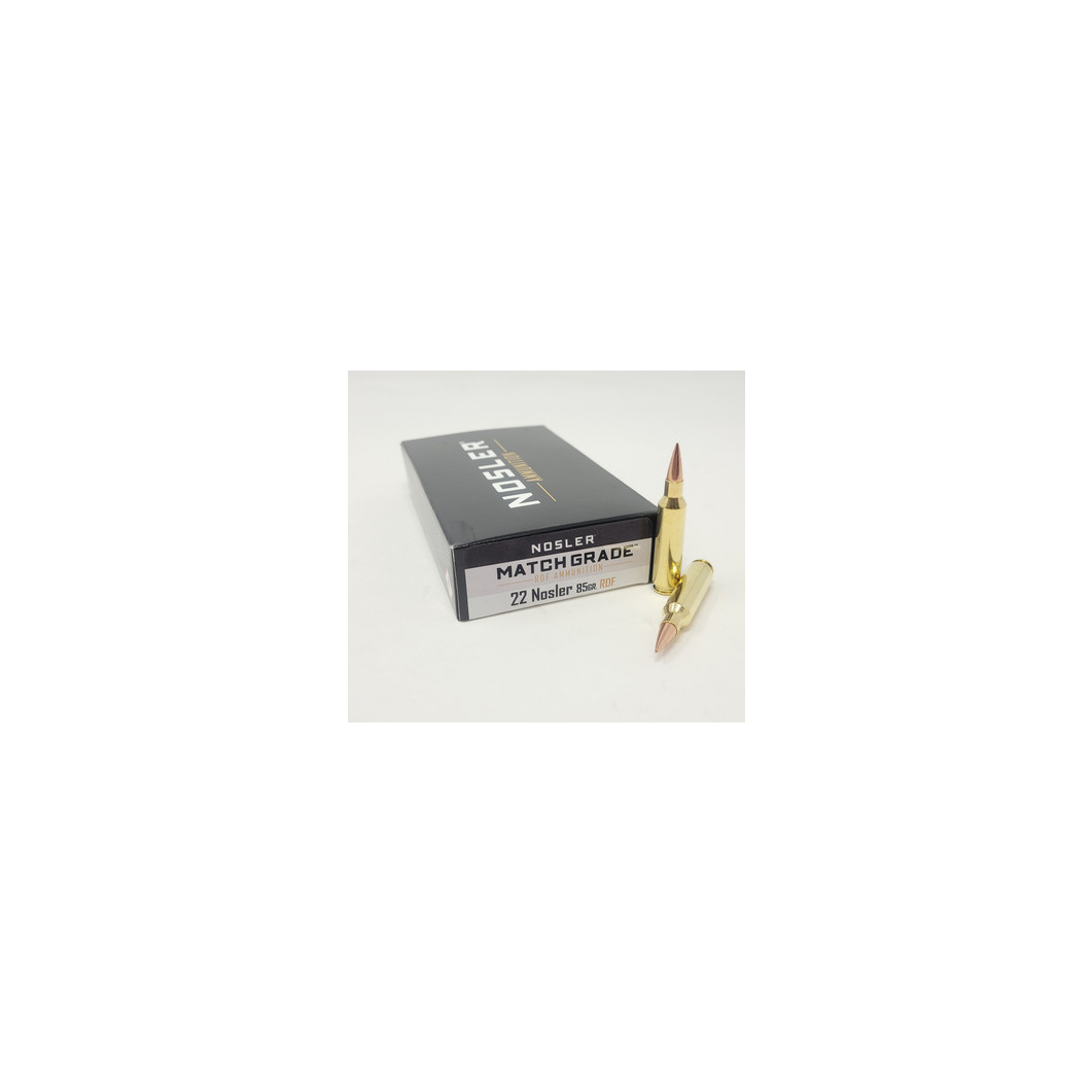 Nosler 22 Nosler Ammunition 85 Grain Reduced Drag Factor NOS60162 20 Rounds - Image 2