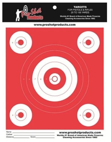 SPLATTER SHOT TARGET 9"X12" - ORANGE GLOW BULLSEYE 12PK