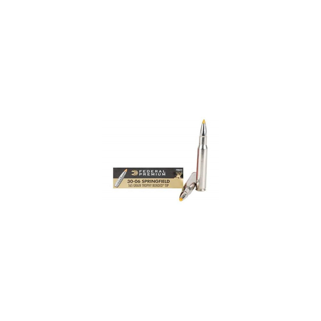 Federal 30-06 Ammunition Vital-Shok P3006TT2 165 Grain Trophy Bonded Top 20 rounds - Image 2