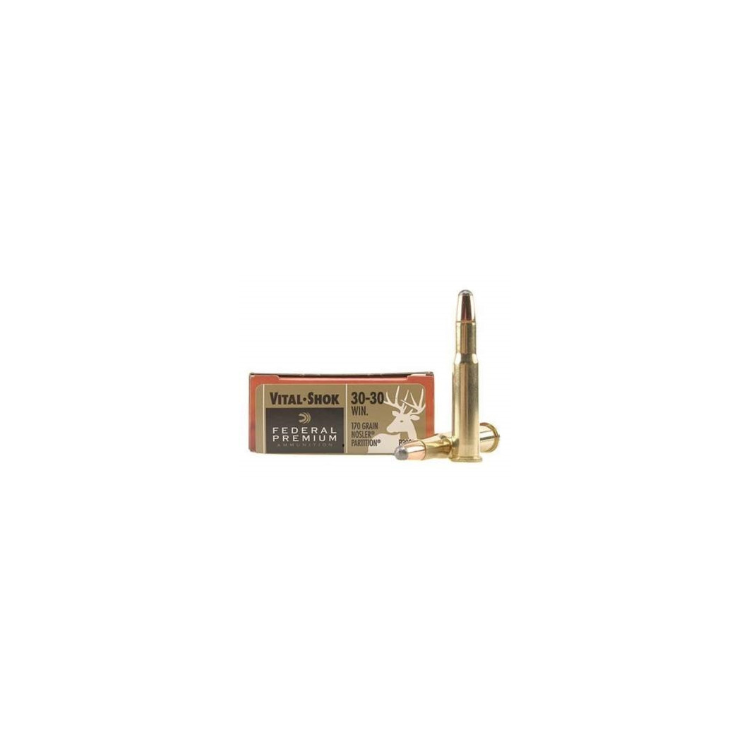 Federal 30-30 Win Ammunition Vital-Shok P3030D 170 Grain Nosler Partition 20 rounds - Image 2