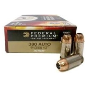 Federal 380 Auto HST Tactical P380HST1 99 gr JHP 50 rounds