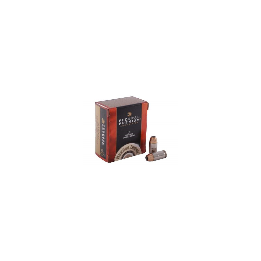 Federal 45 Auto Ammunition Hydra-Shok P45HS1 230 Grain Jacketed Hollow Point 20 rounds - Image 2