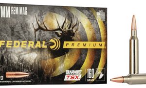 Federal 7mm Rem Mag Ammunition P7RN 160 Grain Barnes Triple-Shock X Hollow Point 20 Rounds