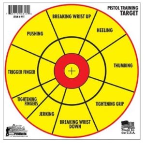 SPLATTER SHOT TARGET 12" - BULLSEYE PISTOL TRAINING 6PK