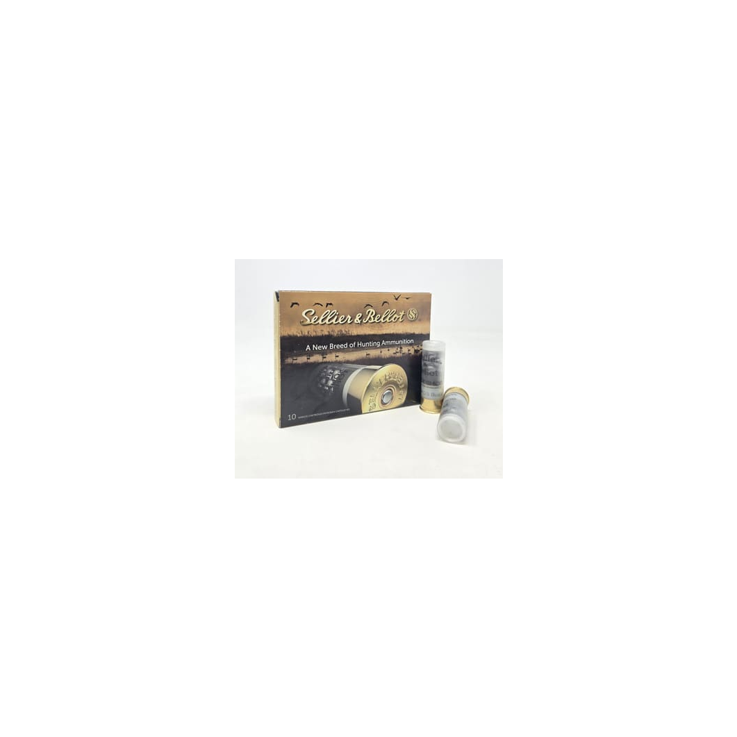 Sellier & Bellot 12 Gauge Ammunition SB12BSJ 2-3/4" 00 Buck 9 Pellets 1200fps 10 Rounds - Image 2