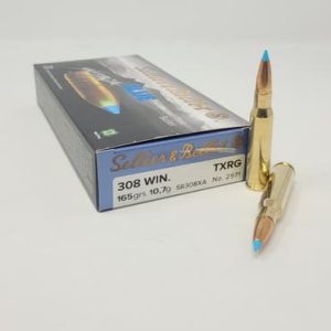 Sellier & Bellot 308 Win Ammunition Exergy Blue SB308XA 165 Grain Lead Free Ballistic Tip 20 Rounds