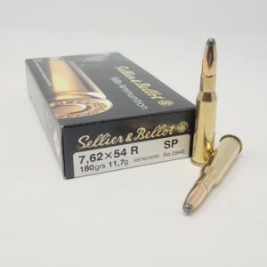Sellier & Bellot 7.62x54R Ammunition SB76254RB 180 Grain Soft Point 20 Rounds