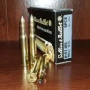 Sellier & Bellot 8X57mm JRS Ammunition SB857JRSA 196 Grain SPCE (Soft Point Cut-Through Edge) 20 Rounds