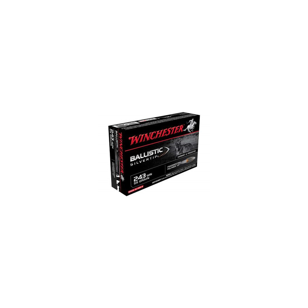 Winchester 243 Win Supreme SBST243 55 gr Ballistic Silvertip 20 rounds - Image 2