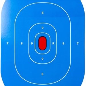 SPLATTER SHOT TARGET 12"X18" - SILHOUETTE LOW LIGHT BLUE 8PK