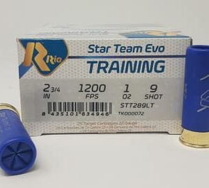 Rio Star Team Evo Training 12 Gauge Ammunition STT28LT9CASE 2-3/4" 1 oz #9 Shot CASE 250 Rounds