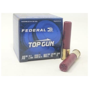 Federal 410 Bore Ammunition Top Gun TGS412149 2-1/2" 9 Shot 1/2oz 1330fps 25 Rounds