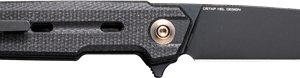 WE KNIFE NAVO 3.25" BLACK - CANVAS MICARTA STONEWASH