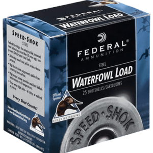 Federal 12 Gauge Ammunition Speed-Shok Waterfowl WF143BB 3" BB Shot 1-1/8oz 1550fps Case of 250 Rounds