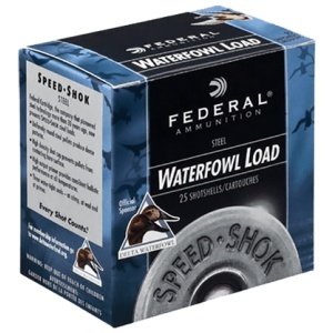 Federal 12 Gauge Ammunition Speed-Shok Waterfowl WF143BB 3" BB Shot 1-1/8oz 1550fps Case of 250 Rounds