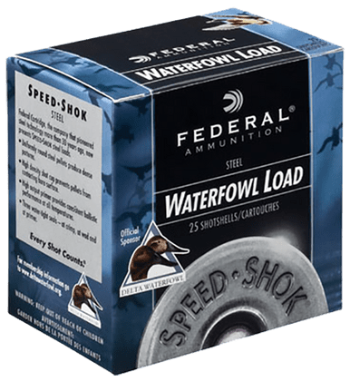 Federal 12 Gauge Ammunition Speed-Shok Waterfowl WF143BB 3" BB Shot 1-1/8oz 1550fps Case of 250 Rounds