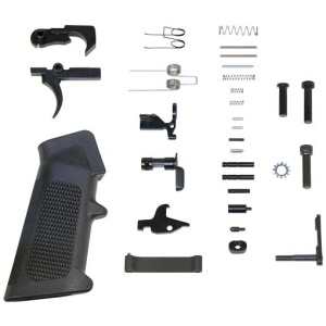 GUNTEC COMPLETE LOWER PARTS - KIT AR15 WITH A2 PISTOL GRIP