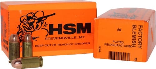 HSM REMANUFACTURED 357 SIG - 124GR PLATED LFN 50RD 20BX/CS
