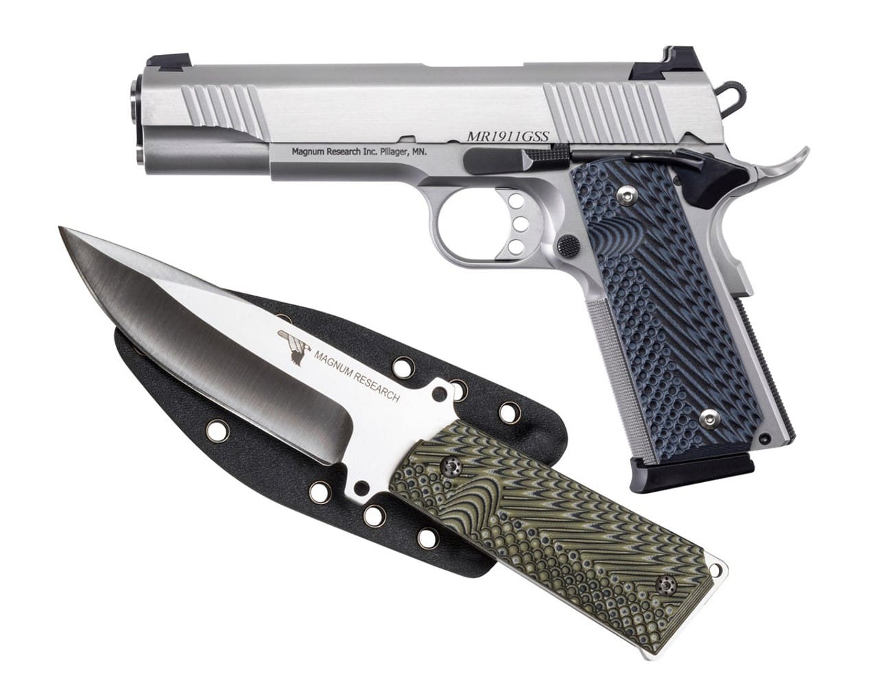 MAGNUM RESEARCH DE 1911 9MM 5" SS KNIFE #