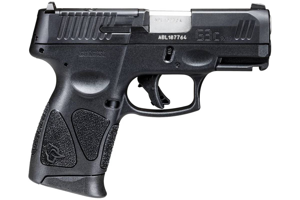 Taurus G3C T.O.R.O. Compact Pistol - Black | 9mm | 3.2" Barrel | 12rd | Optic Ready