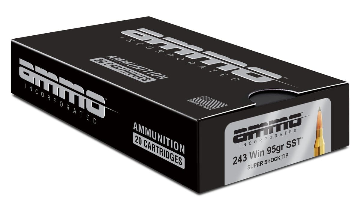 Ammo Inc Signature Hunt .243 Win Rifle Ammo - 95 Grain | Super Shock Tip | 20rd Box