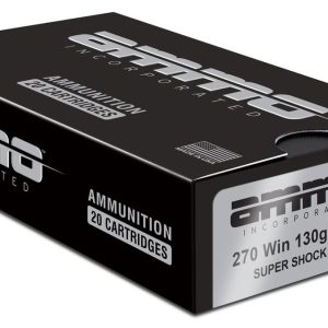 Ammo Inc Signature Hunt .270 Win Rifle Ammo - 130 Grain | Super Shock Tip | 20rd Box