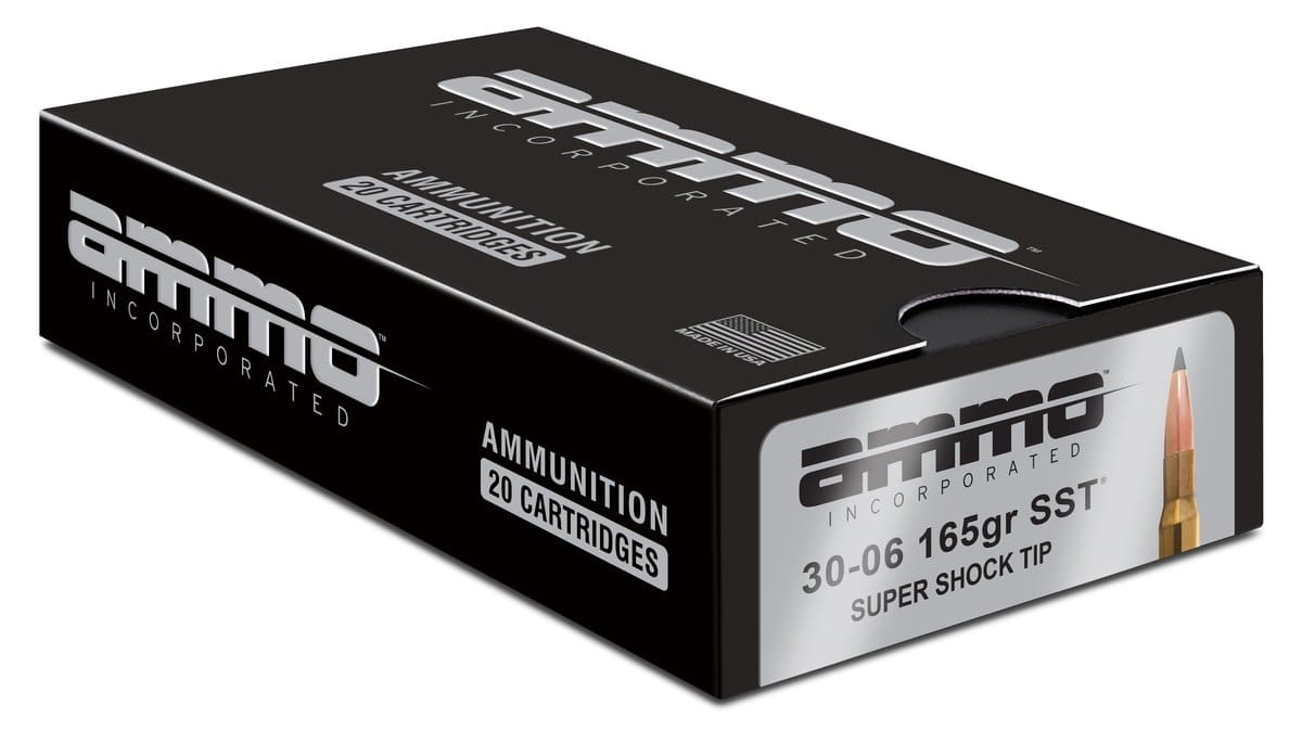 Ammo Inc Signature Hunt 30-06 Springfield Rifle Ammo - 165 Grain | Super Shock Tip | 20rd Box