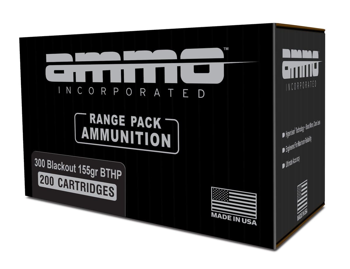 Ammo Inc Signature Range .300 Blackout Rifle Ammo - 155 Grain | BTHP | 200rd Box