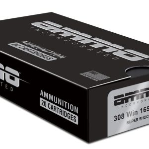 Ammo Inc Signature Hunt .308 Win Rifle Ammo - 165 Grain | Super Shock Tip | 20rd Box