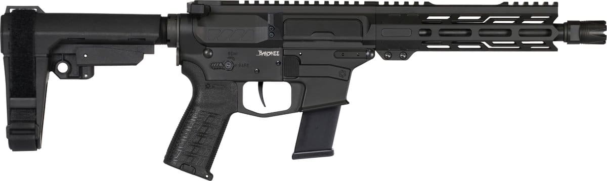 CMMG Banshee MkGs Pistol - Black | .45 ACP | 8" Barrel | 7" M-LOK Handguard | SBA3 Arm Brace