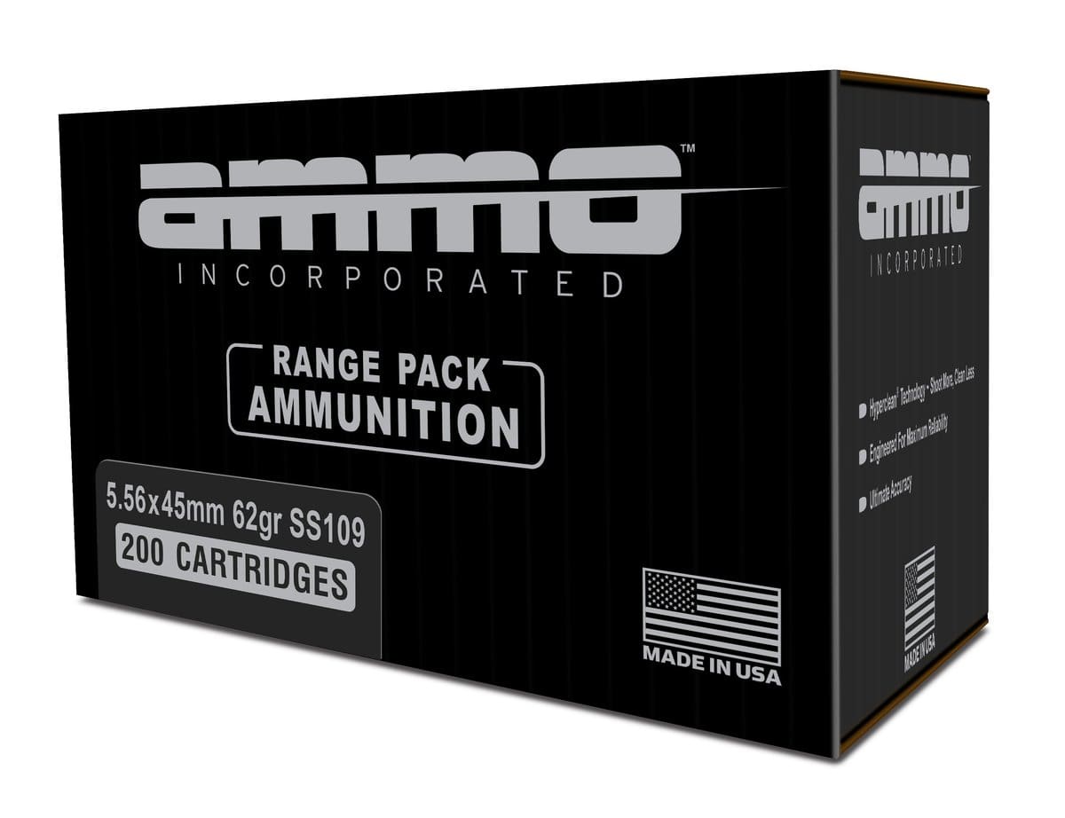 Ammo Inc Signature Range 5.56NATO Rifle Ammo - 62 Grain | SS109 | 200rd Box