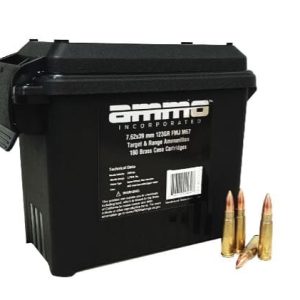 Ammo Inc Target and Range 7.62x39 Rifle Ammo - 123 Grain | FMJ | 180rd Can