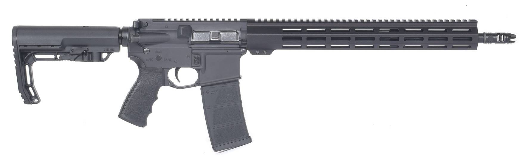 Andro Corp Industries 556 BRAVO16 MOD 0 Forged AR Rifle - Black | 5.56NATO | 16" Barrel | 15" M-LOK Handguard | VG6 Gamma Dual Port Brake | MFT Minimalist Stock