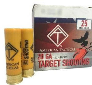 ATI 20ga Target Load 2.75 inch Shotgun Shells - #9 | 7/8 oz. | 1210 fps | 1 Case (10 boxes/250rds)