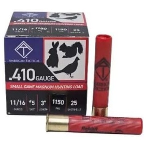 ATI .410ga 3" Hunting Load Shotgun Shells - #5 | 11/16 oz. | 1150 fps | 1 Case (10 boxes/250rds)