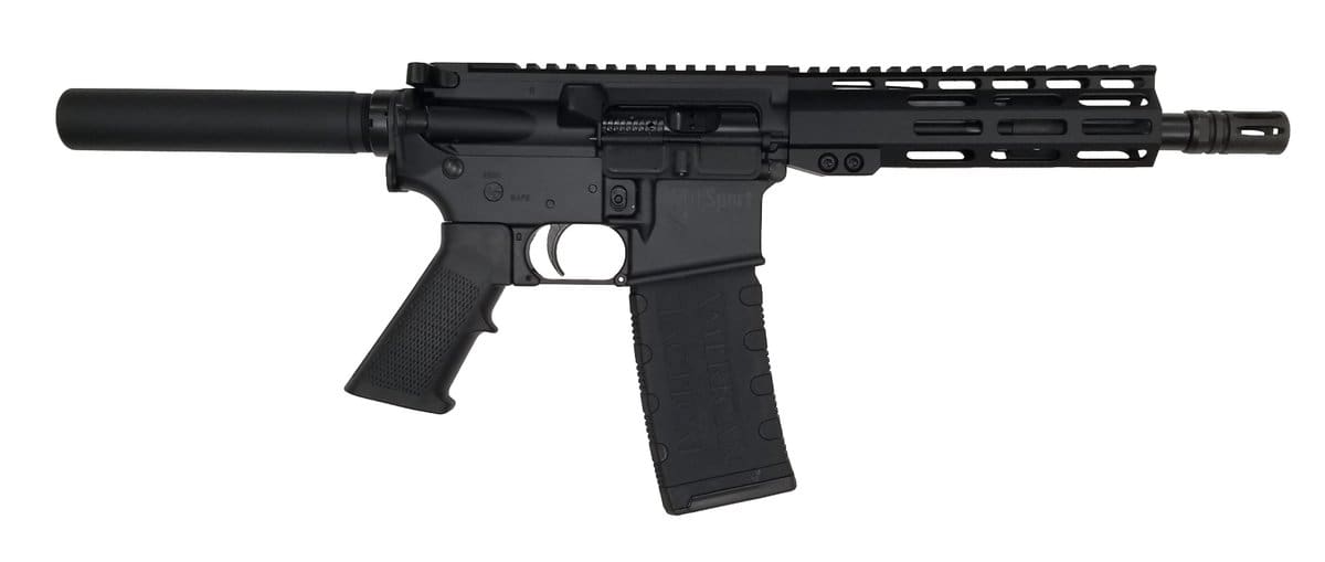 ATI MILSPORT Forged Aluminum AR Pistol - Black | 300BLK | 8.5" Barrel | 7" M-LOK Rail