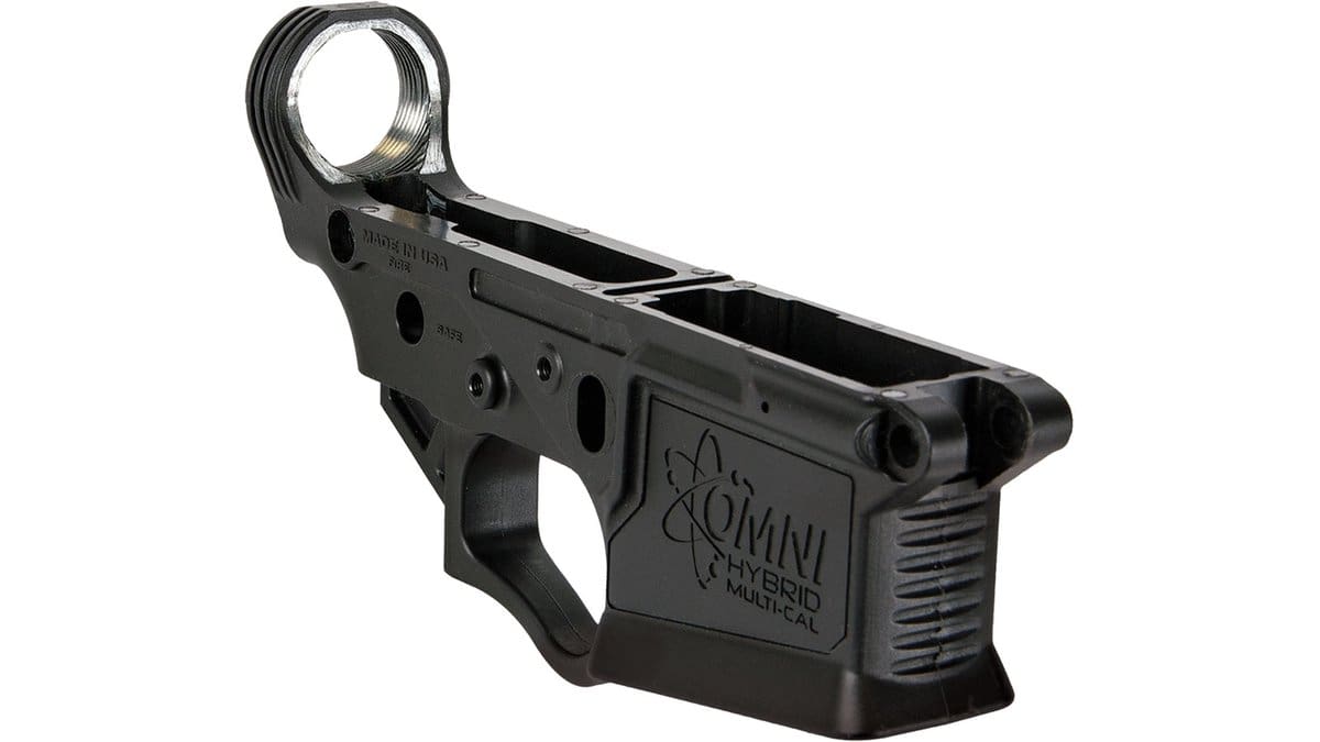 ATI OMNI HYBRID Polymer MULTI-CAL Lower Receiver - Black | Stripped