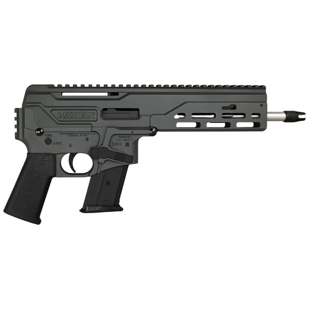 Diamondback DBX Pistol - Dark Gray | 5.7x28 | 8" Barrel | M-LOK Rail | 20rd